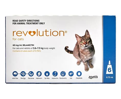 revolution flea treatment dosage for cats